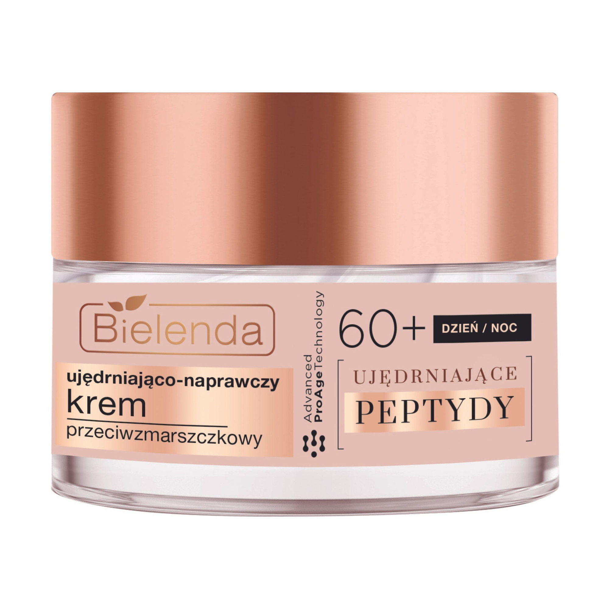 Зміцнювальний та відновлювальний крем для обличчя Bielenda Firming Peptides Advanced ProAge Technology Cream проти зморщок 60+, 50 мл